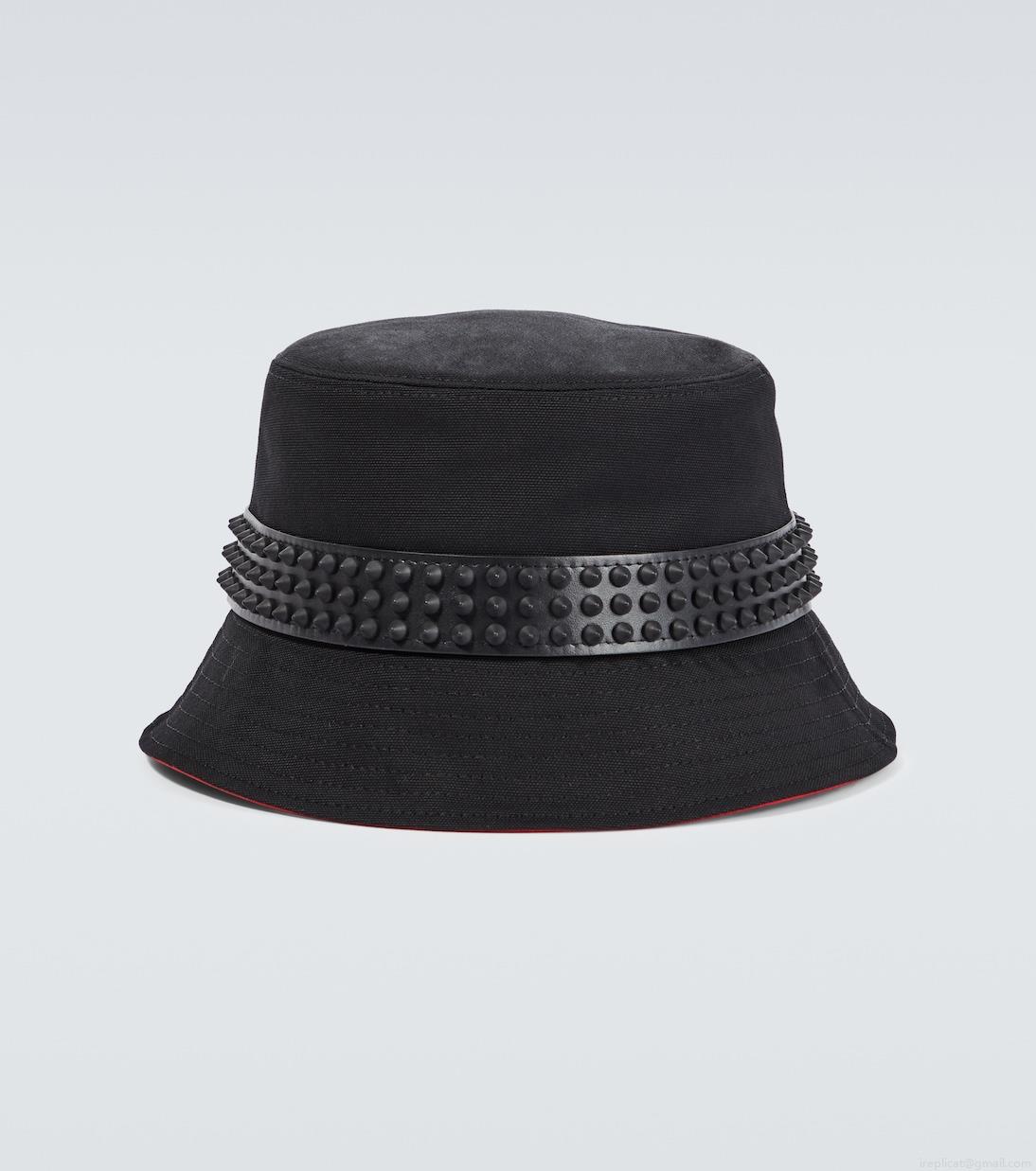 Christian LouboutinBobino Spikes canvas bucket hat