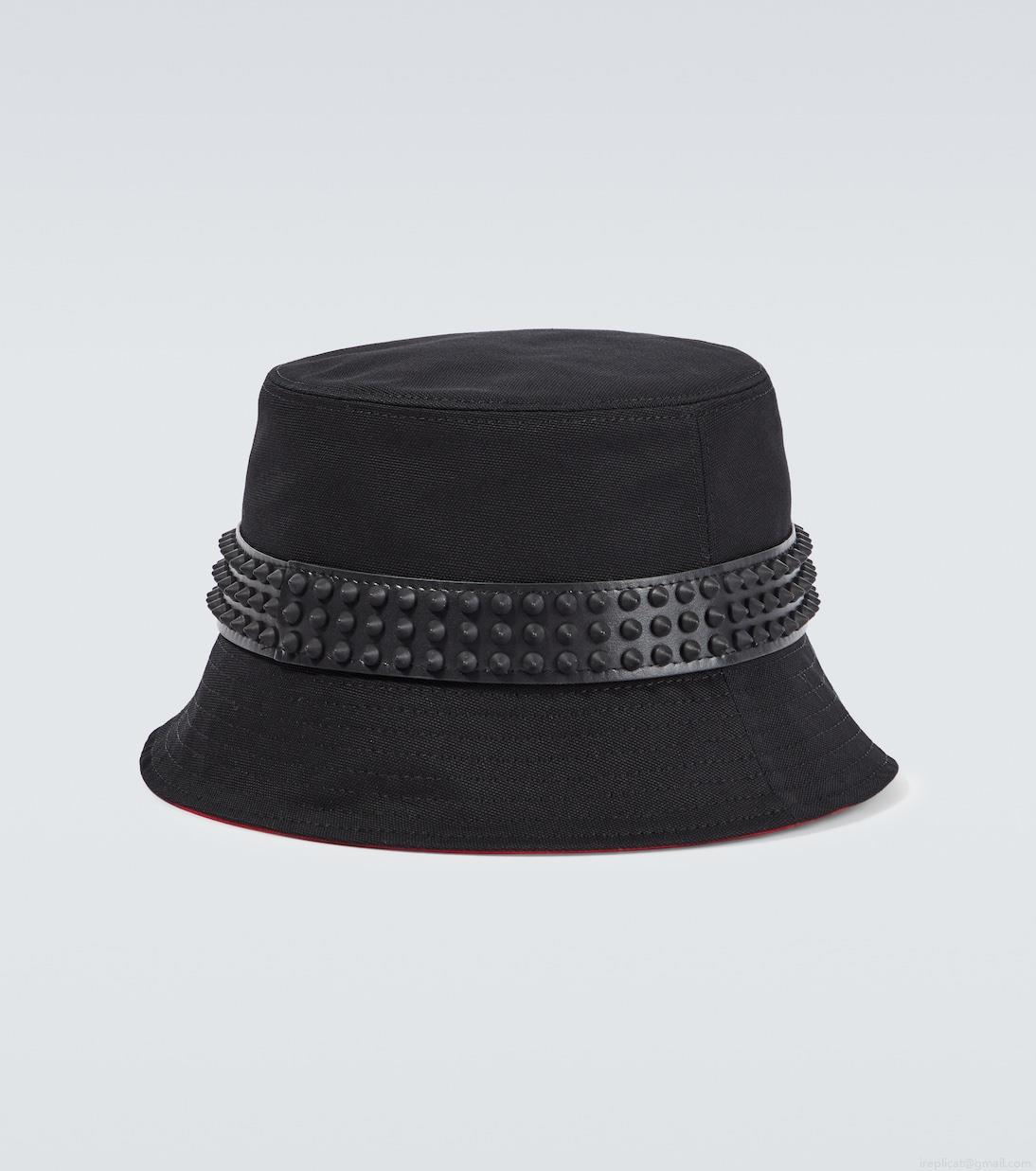 Christian LouboutinBobino Spikes canvas bucket hat