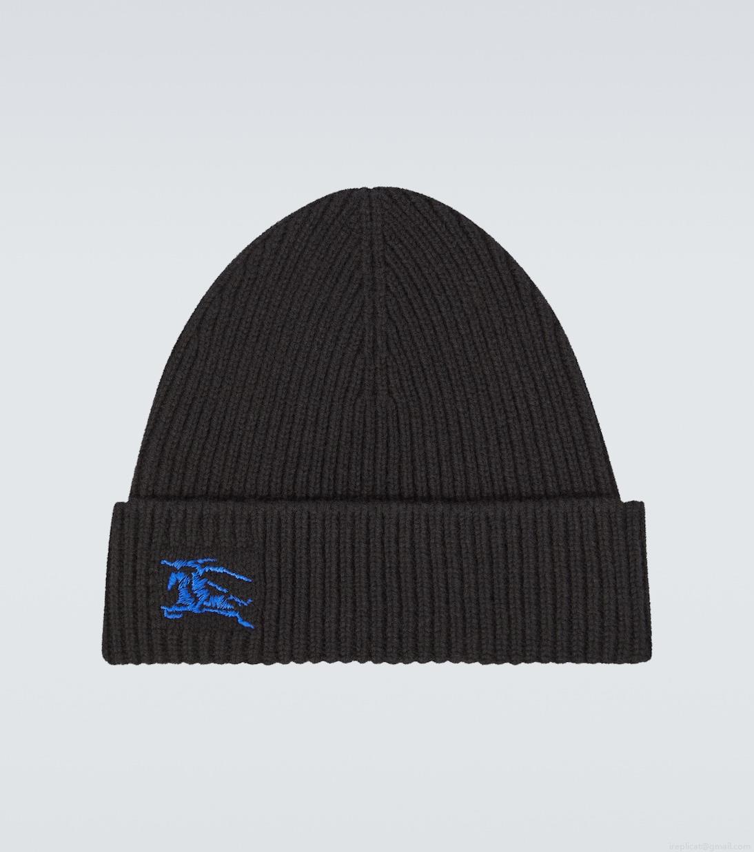 BurberryEKD ribbed-knit cashmere beanie