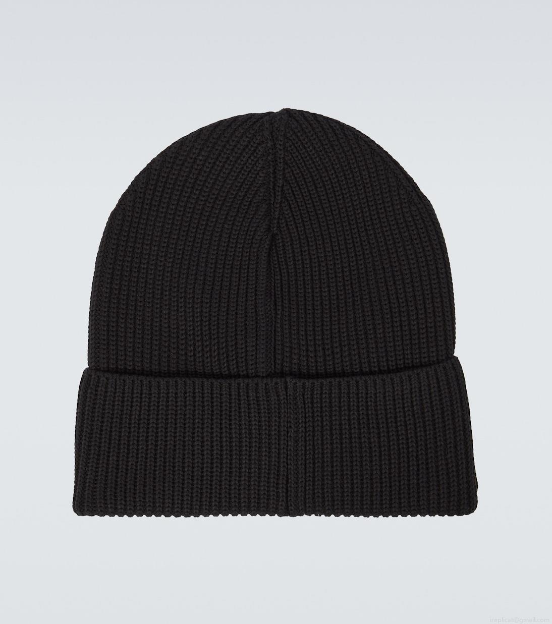 MonclerLogo cotton beanie