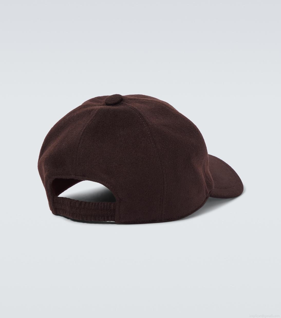 Loro PianaLogo cashmere baseball cap