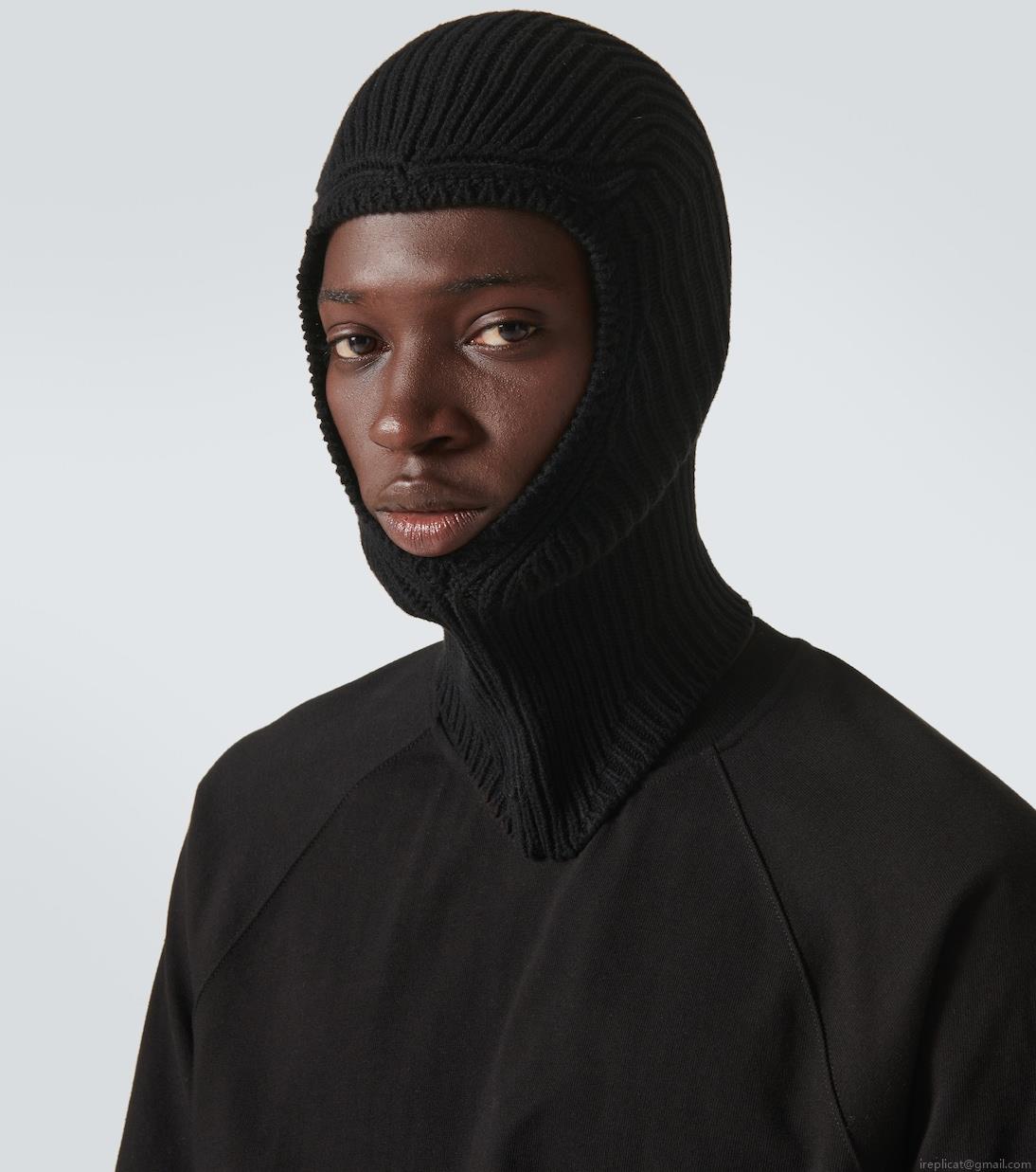 Rick OwensCashmere and wool ski mask