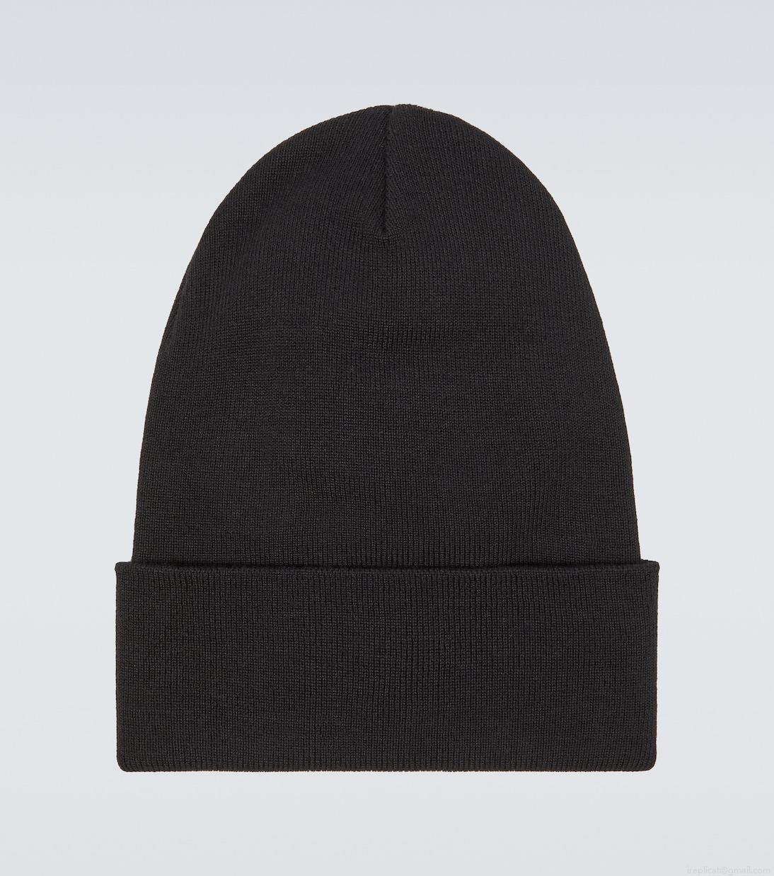 Moncler GrenobleLogo virgin wool beanie