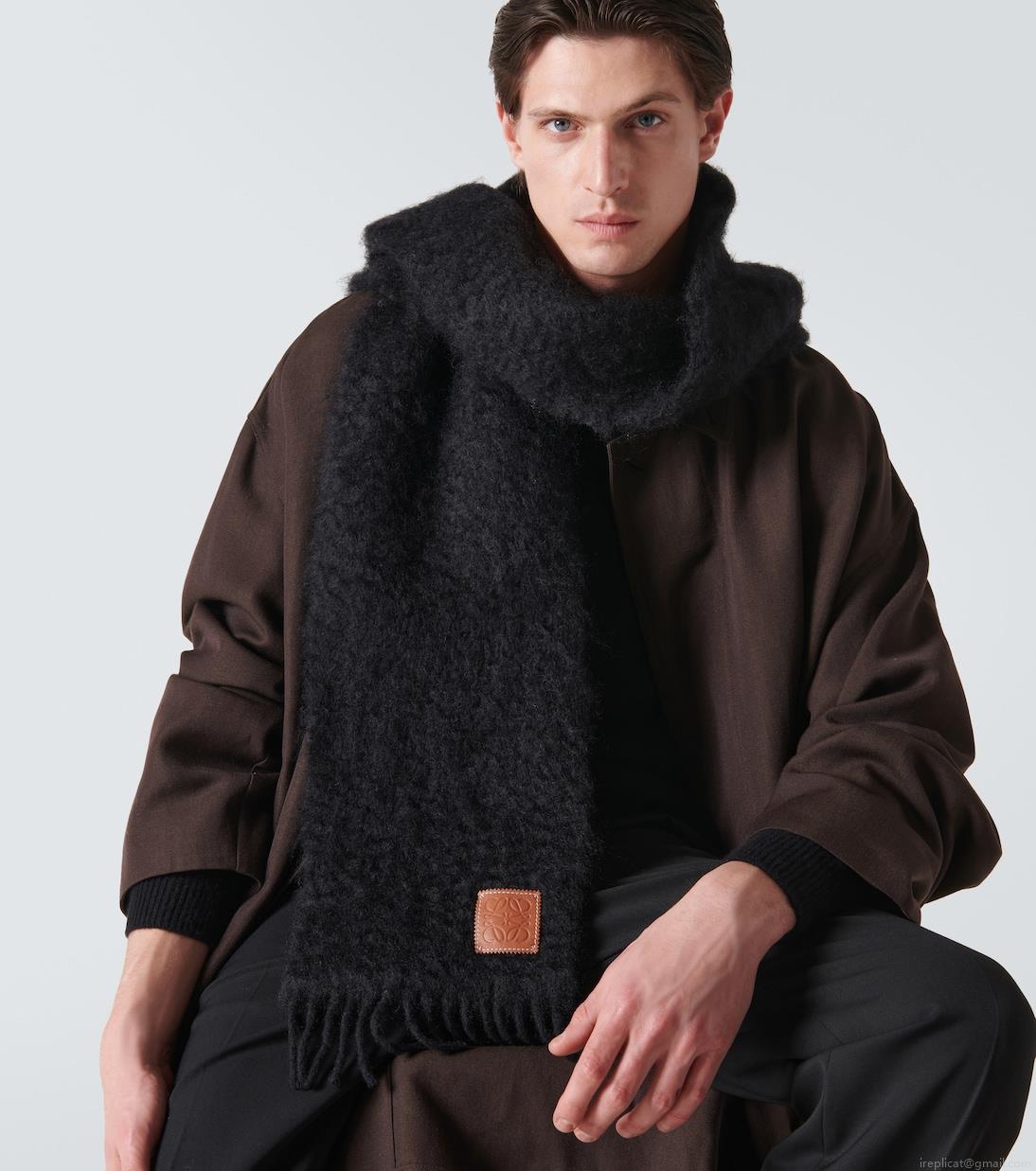 LoeweMohair and wool scarf