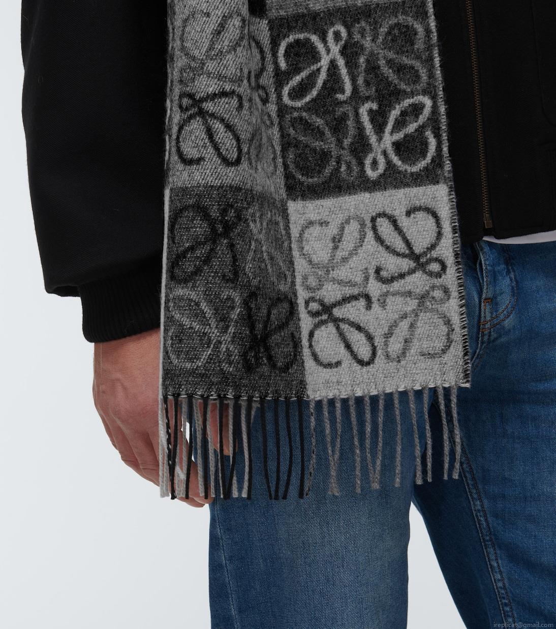 LoeweAnagram wool and cashmere scarf