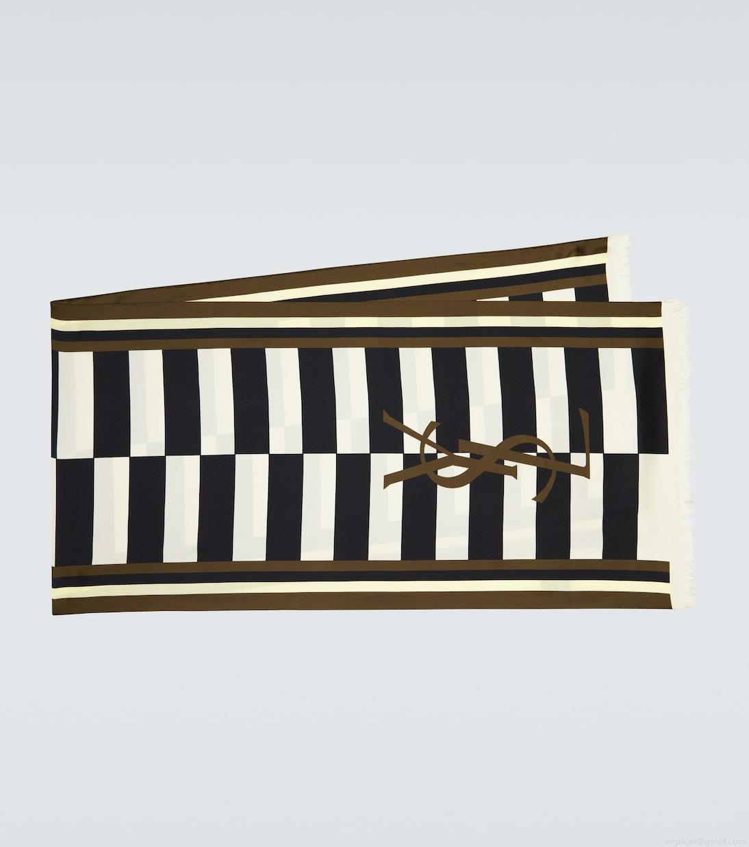 Saint LaurentCassandre silk twill scarf