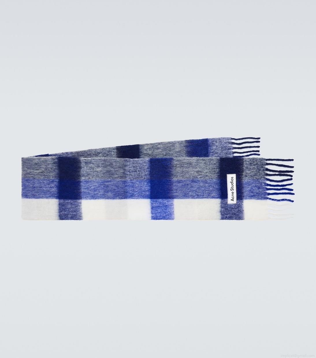 Acne StudiosChecked wool-blend scarf