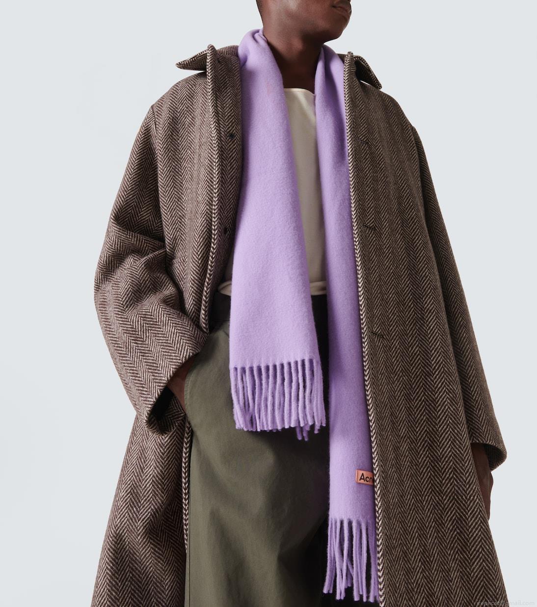 Acne StudiosFringed wool scarf