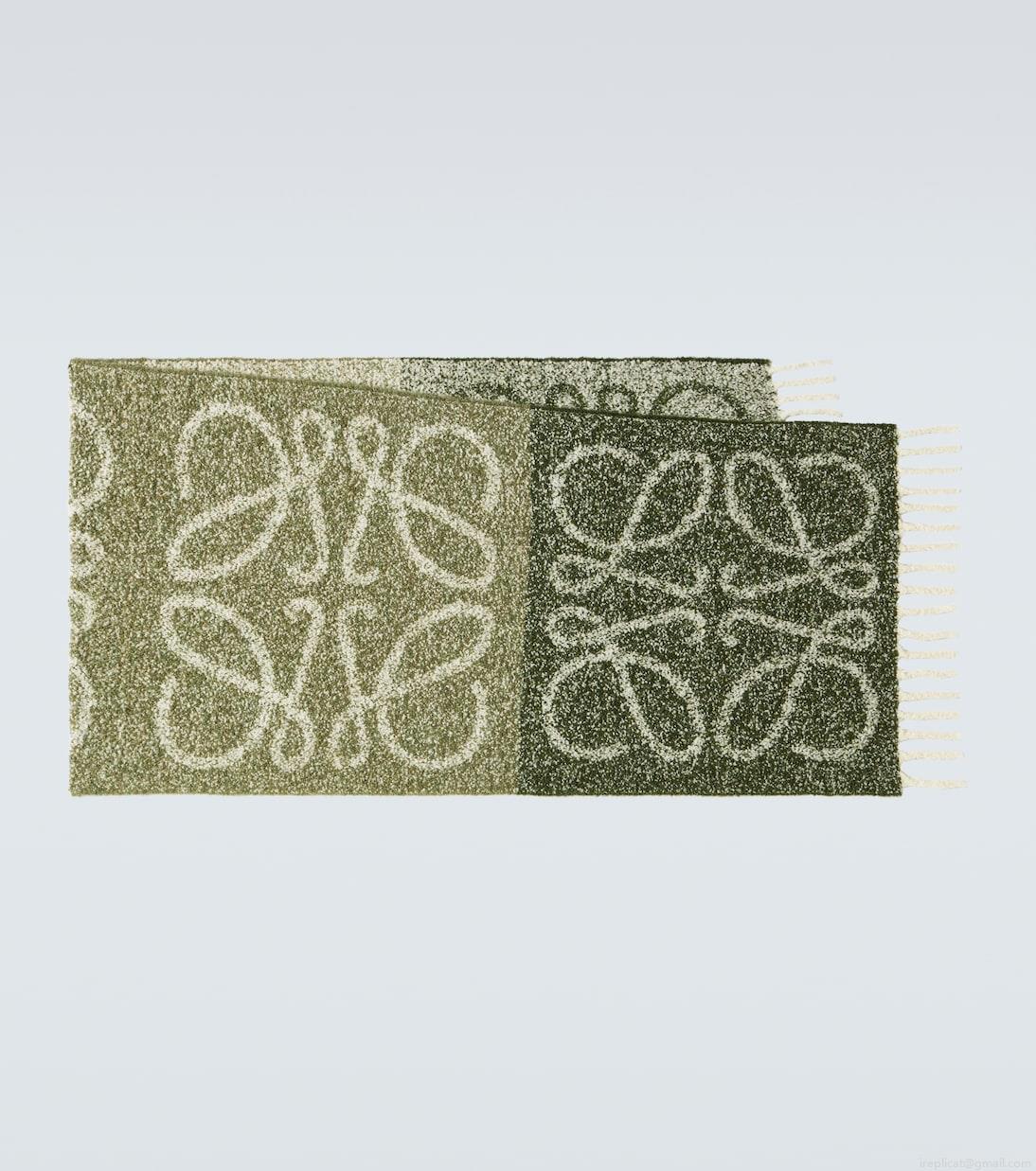 LoeweAnagram alpaca-blend bouclé scarf