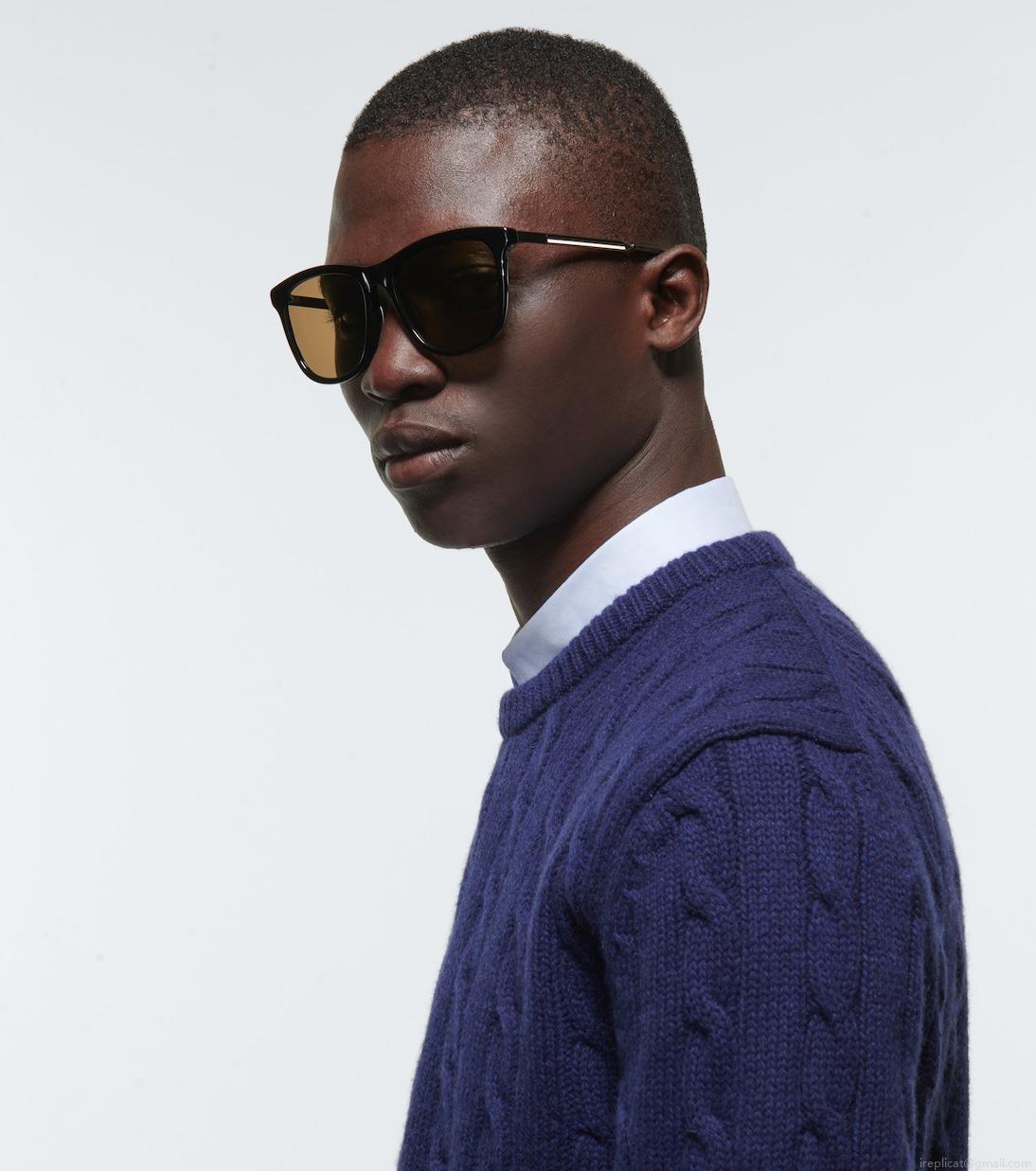 GucciSquare-frame acetate sunglasses