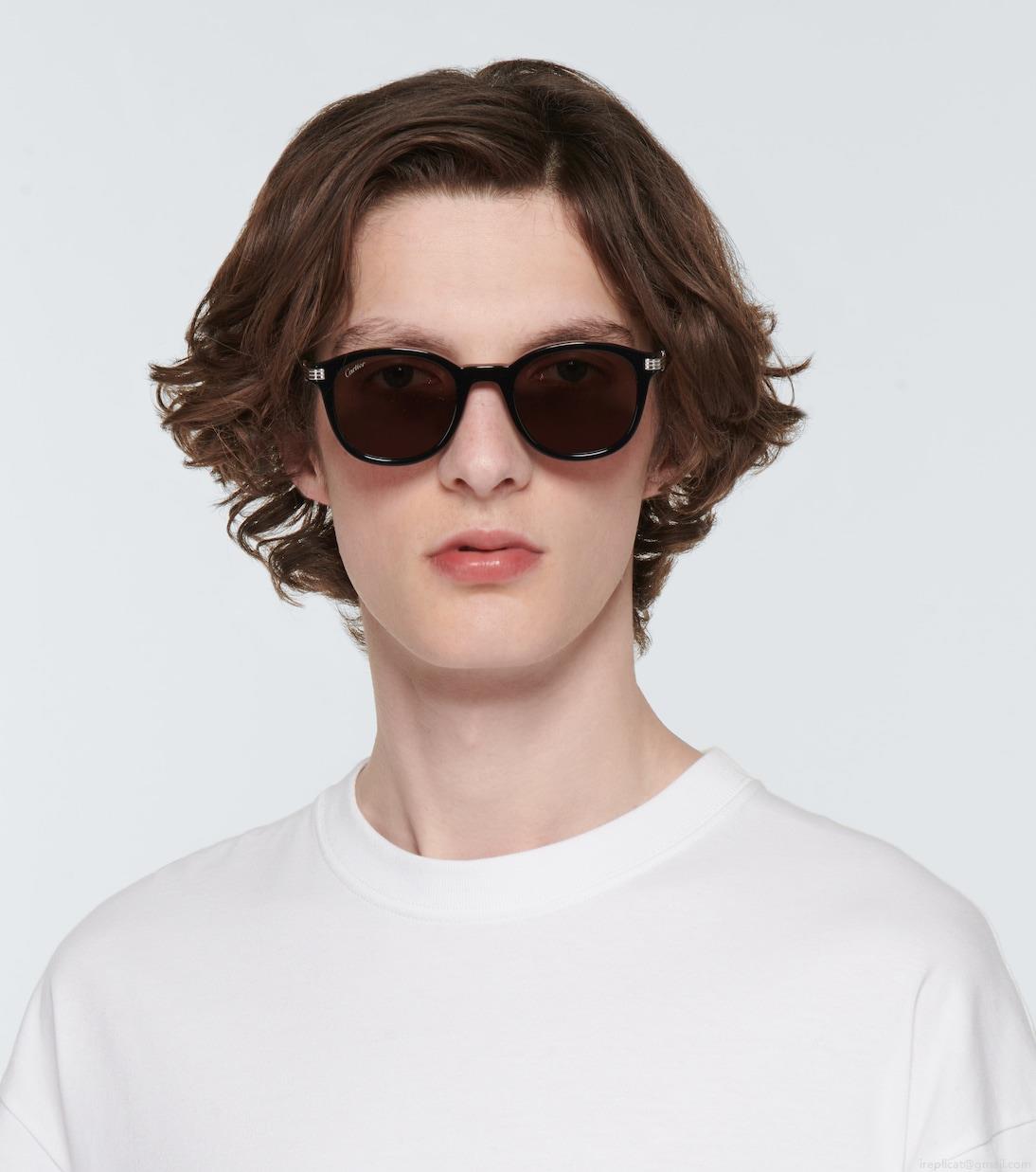 Cartier Eyewear CollectionRounded acetate sunglasses