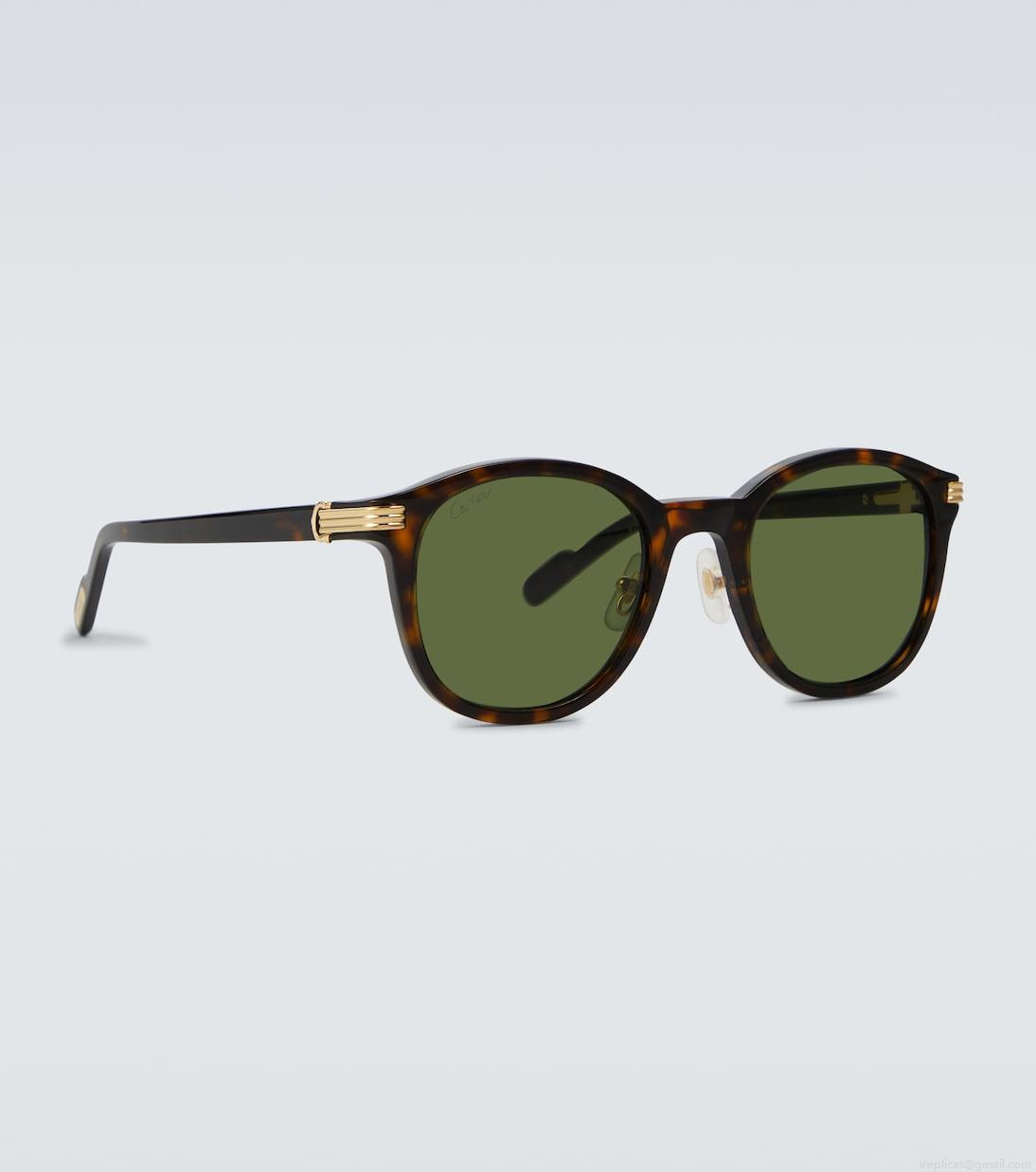 Cartier Eyewear CollectionRounded acetate sunglasses