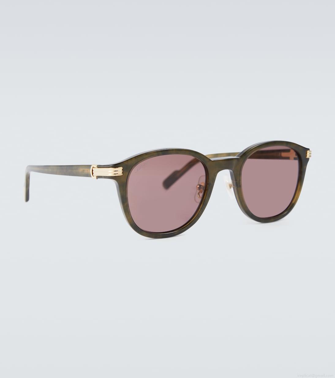 Cartier Eyewear CollectionTortoiseshell aviator sunglasses