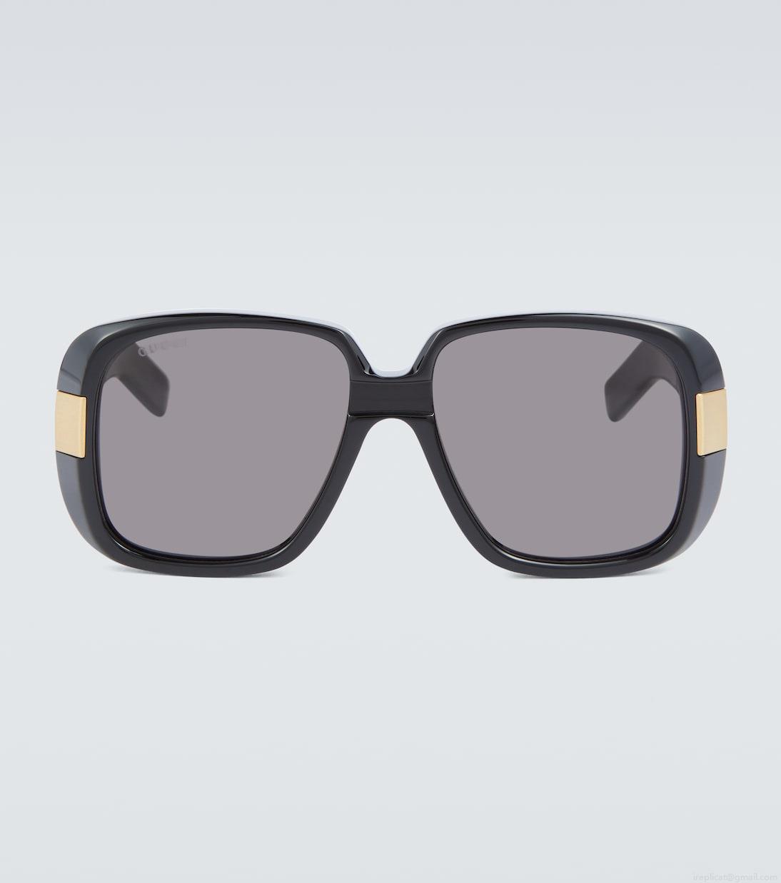 GucciPineapple rectangle-frame sunglasses