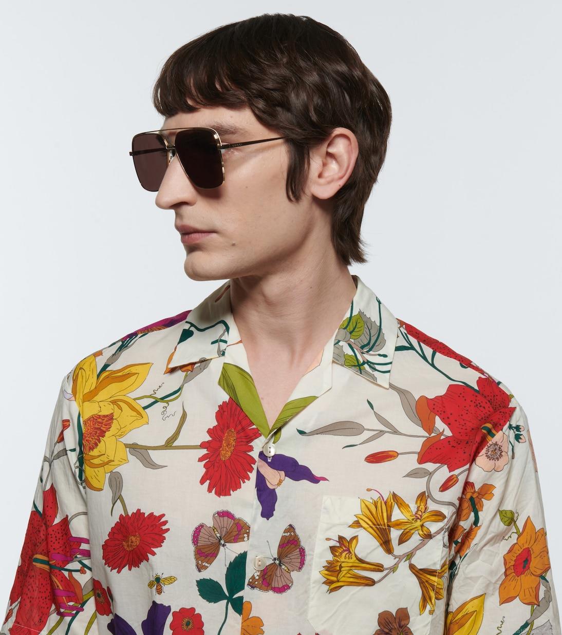 GucciAviator metal sunglasses