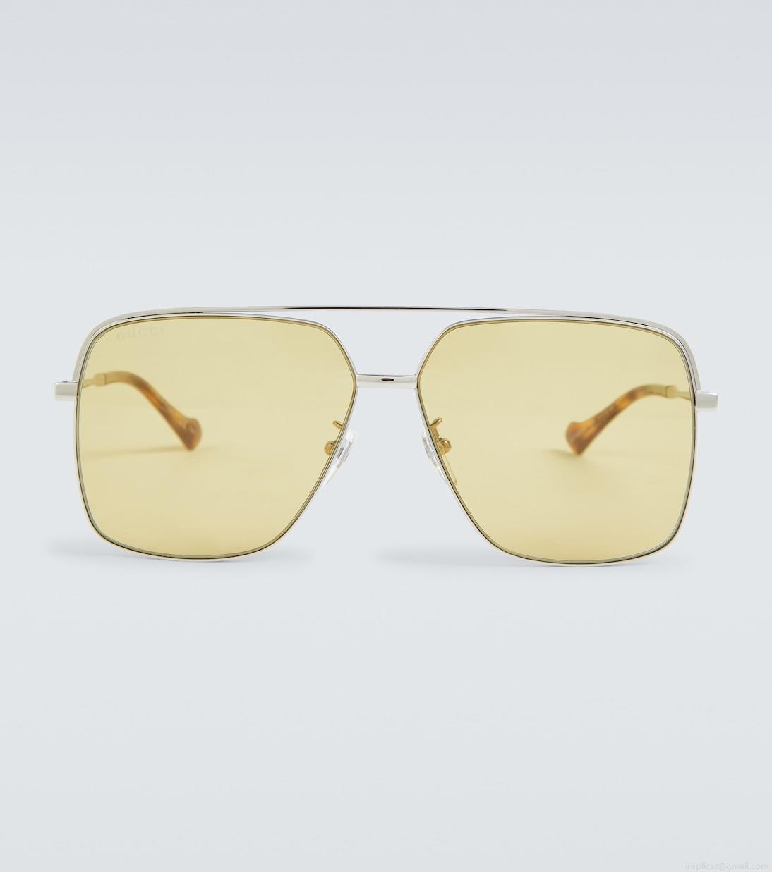 GucciNavigator-frame sunglasses