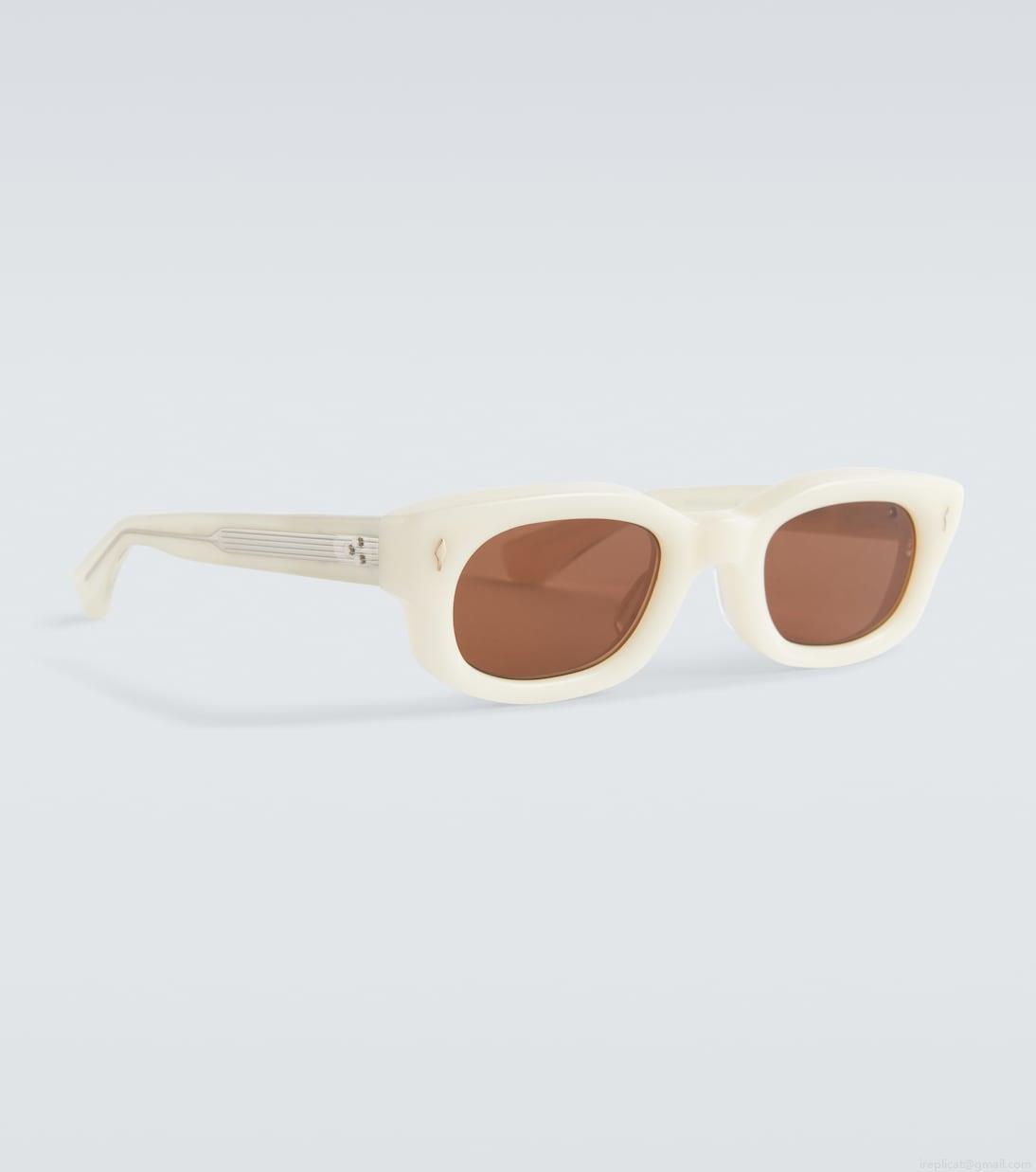 Jacques Marie MageWhiskeyclone rectangular sunglasses