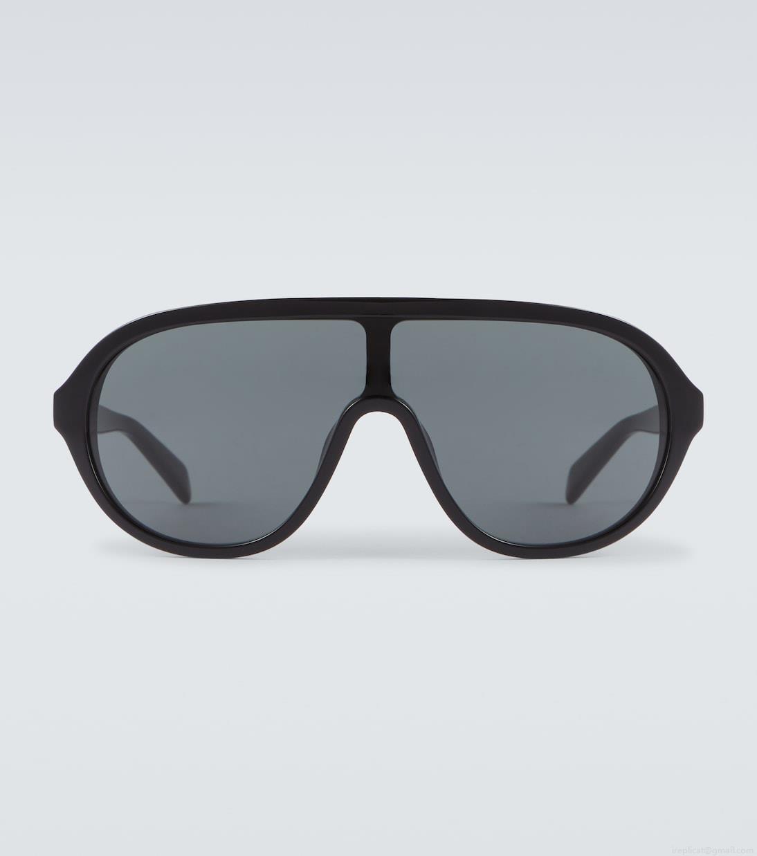 Celine EyewearMask-shaped acetate sunglasses