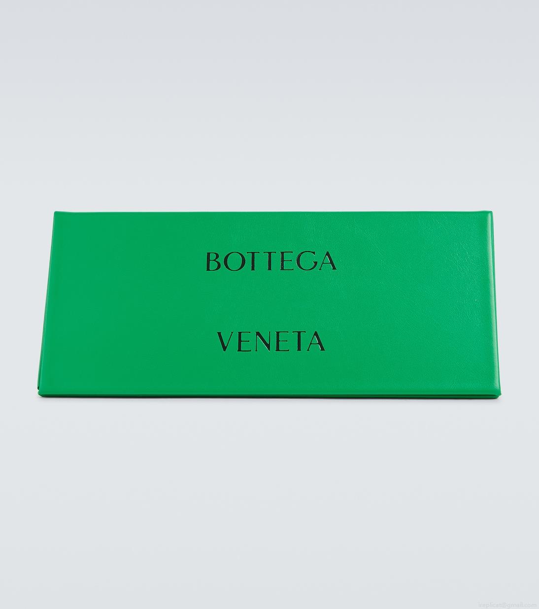 Bottega VenetaRectangular acetate sunglasses