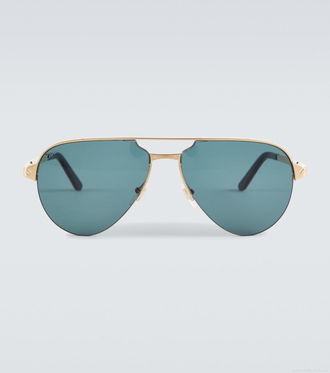 Cartier Eyewear CollectionSantos de Cartier aviator sunglasses