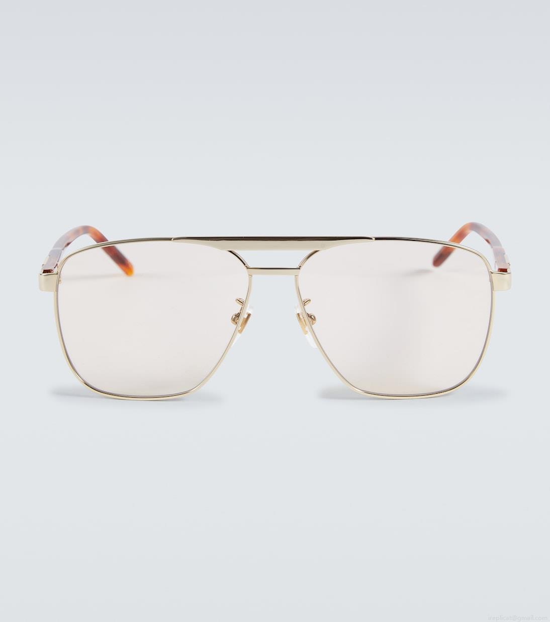 GucciMetal aviator sunglasses