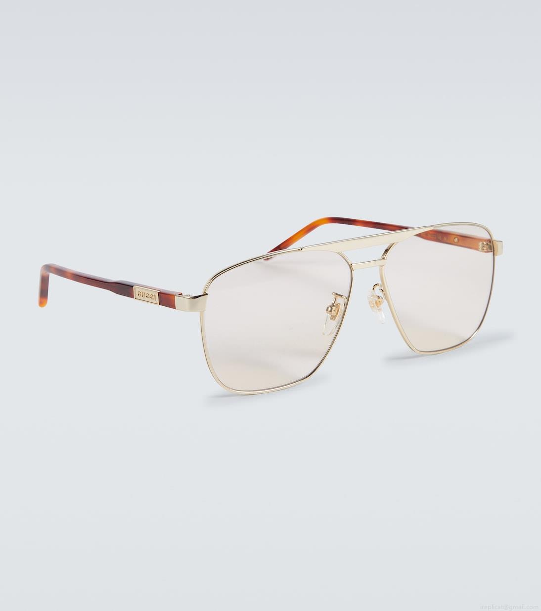 GucciMetal aviator sunglasses