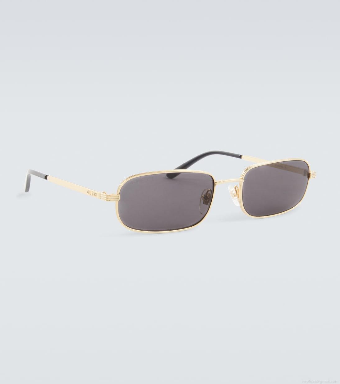 GucciLogo rectangular sunglasses