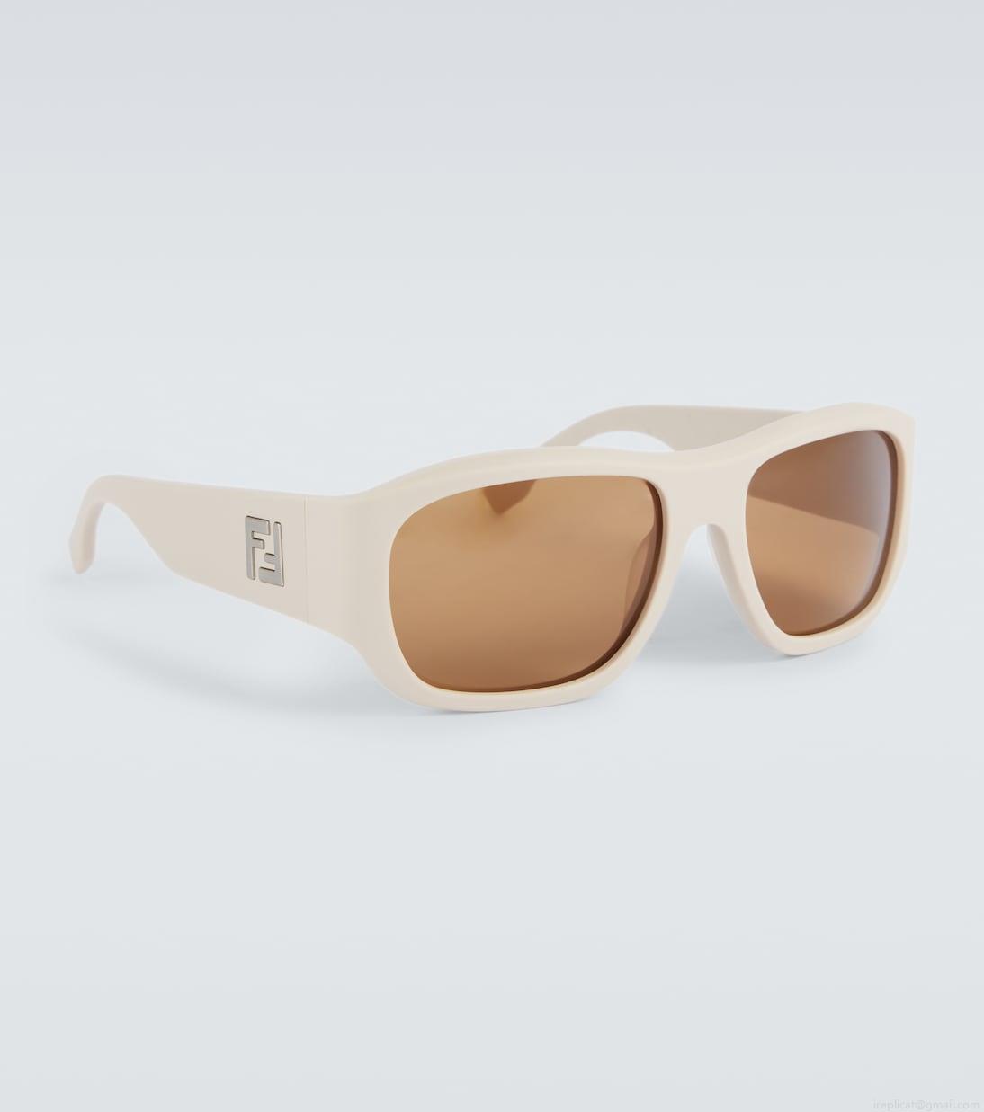 FendiLogo square sunglasses