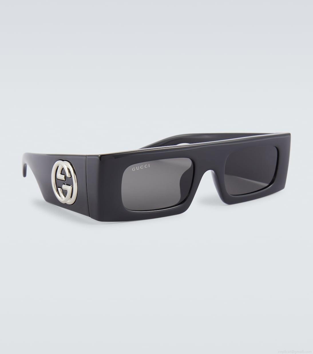 GucciFashion Show rectangular sunglasses