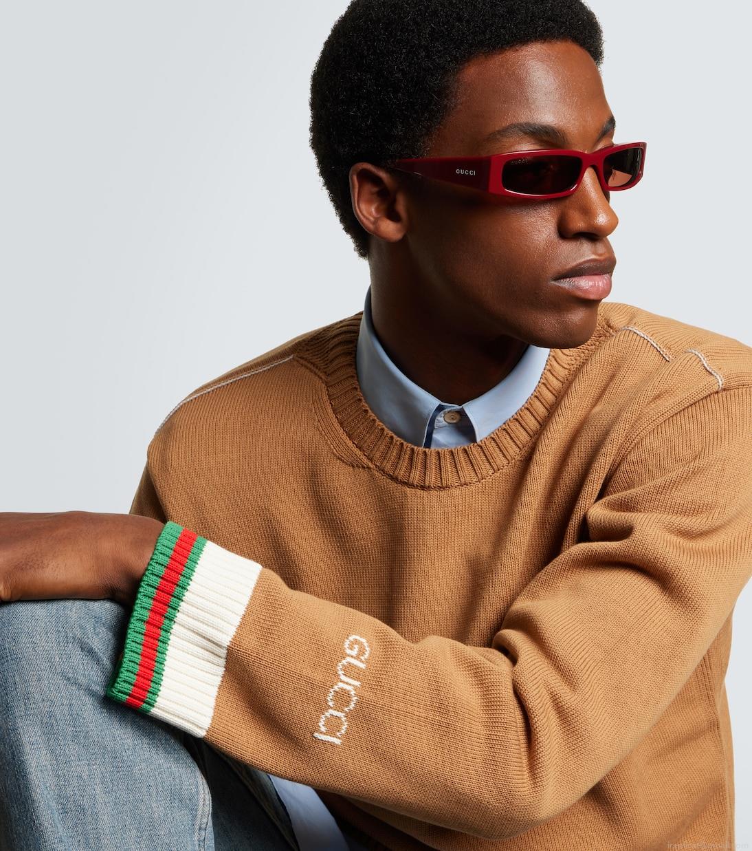 GucciLogo rectangular sunglasses