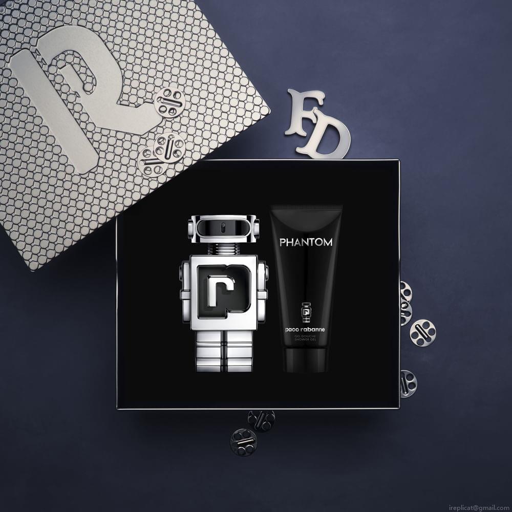 Kit Perfume Paco Rabanne Phantom Masculino Eau de Toilette 100 ml + Gel de Banho 100 ml