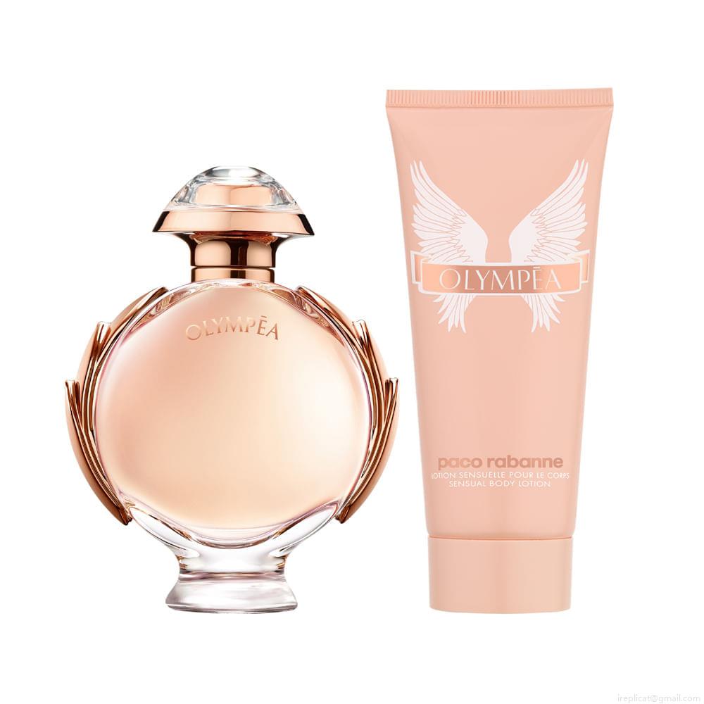 Kit Perfume Paco Rabanne Olympéa Feminino Eau de Parfum 80 ml + Creme Corporal 100 ml