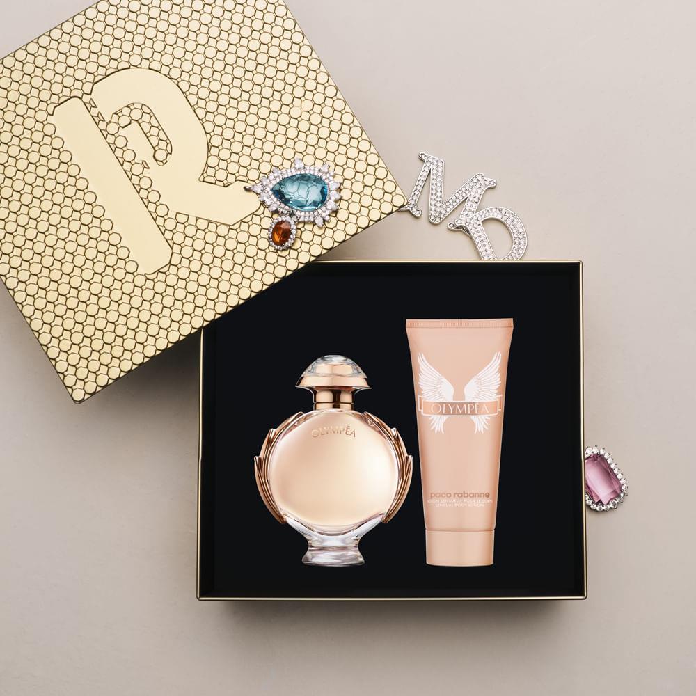 Kit Perfume Paco Rabanne Olympéa Feminino Eau de Parfum 80 ml + Creme Corporal 100 ml