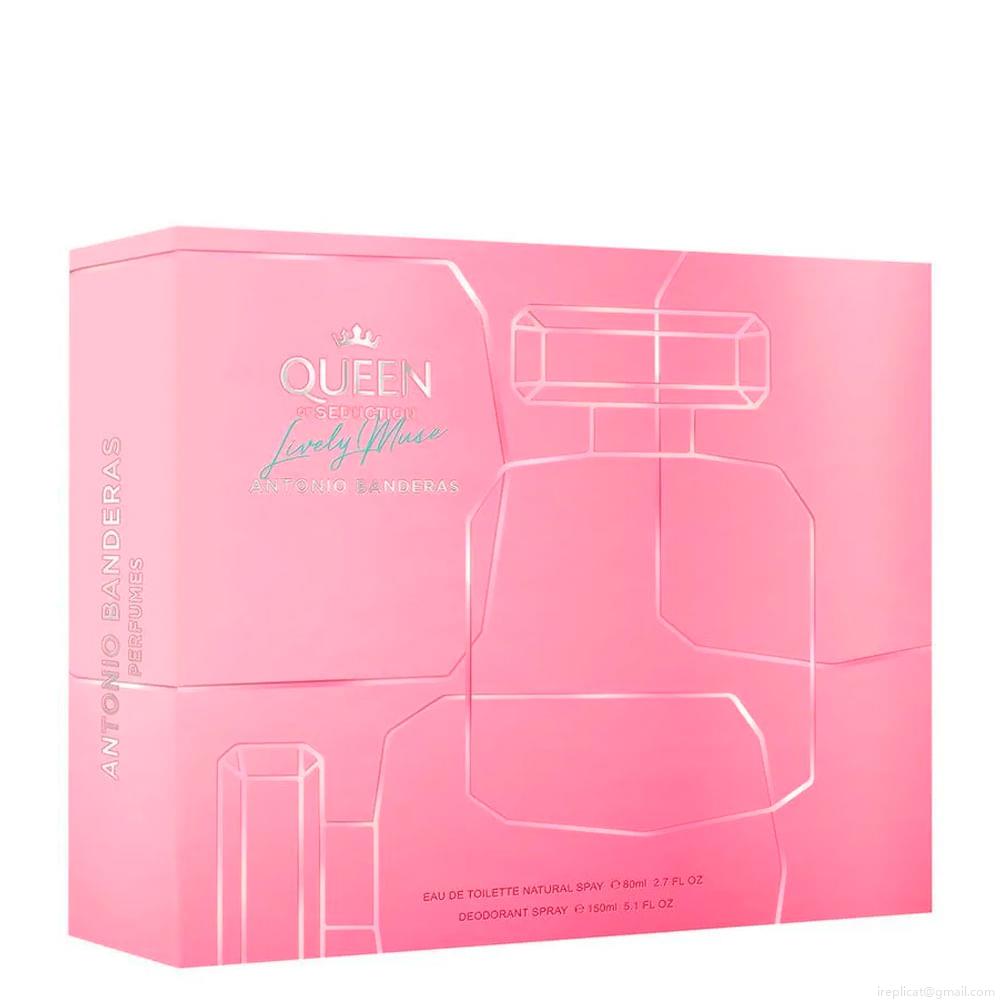 Kit Perfume Banderas Queen Of Seduction Lively Muse Feminino Eau de Toilette 80 ml + Desodorante Spray 150 ml