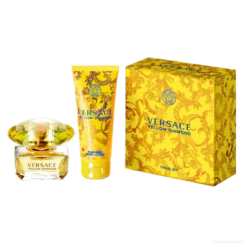 Kit Perfume Versace Yellow Diamond Wom Eau de Parfum Feminino 50 ml + Loção Corporal 50 ml