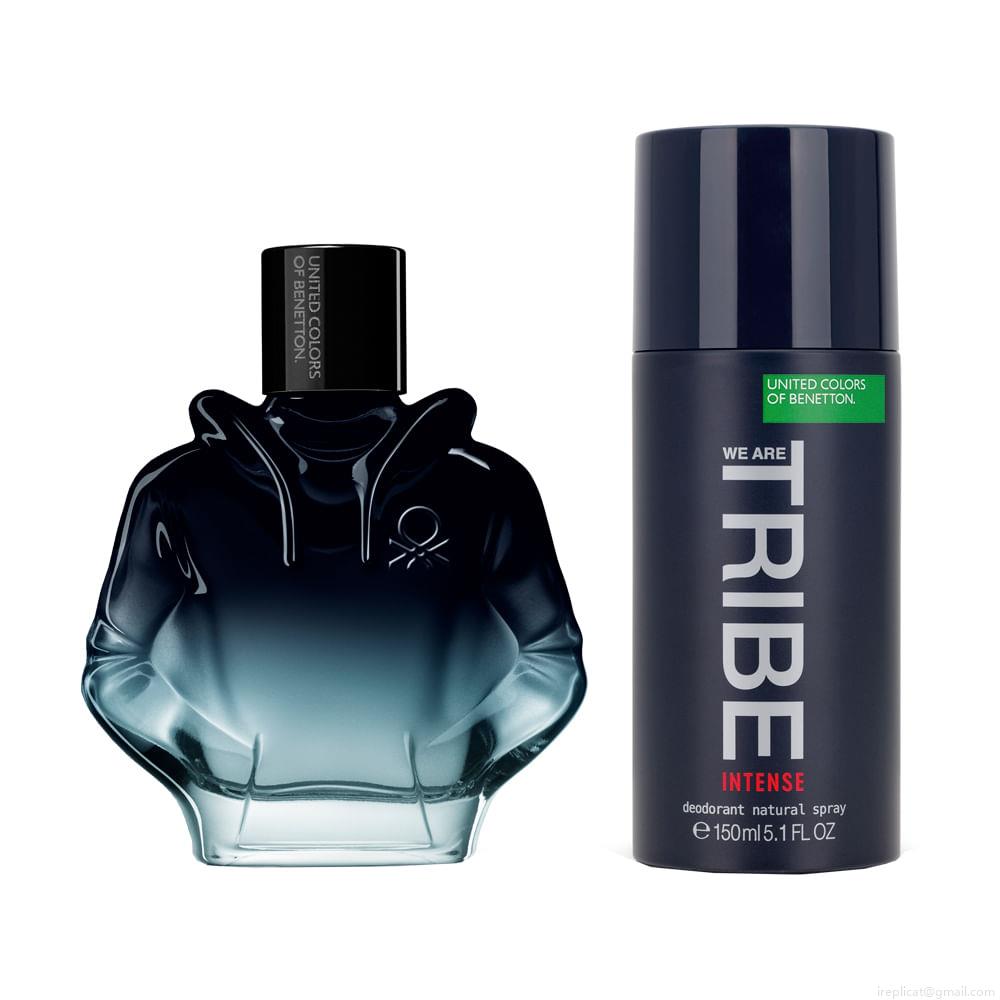 Kit Perfume Benetton United Colors We Are Tribe Intense Eau de Parfum Masculino 90 ml + Desodorante 150 ml