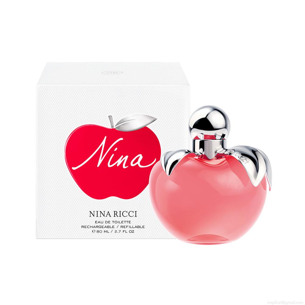 Perfume Nina Ricci Nina Feminino Eau de Toilette Recarregável 80 ml