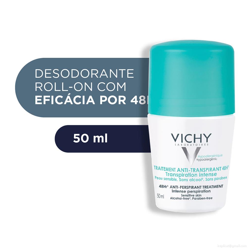 Desodorante Roll On Antitranspirante Vichy Traitement Unissex 50 ml