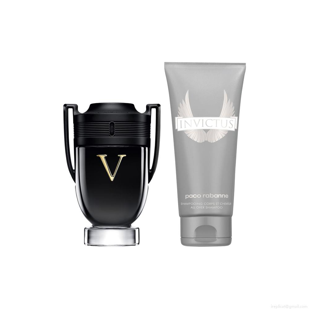 Kit Perfume Paco Rabanne Invictus Victory Masculino Eau de Parfum 100 ml + Gel de Banho 100 ml