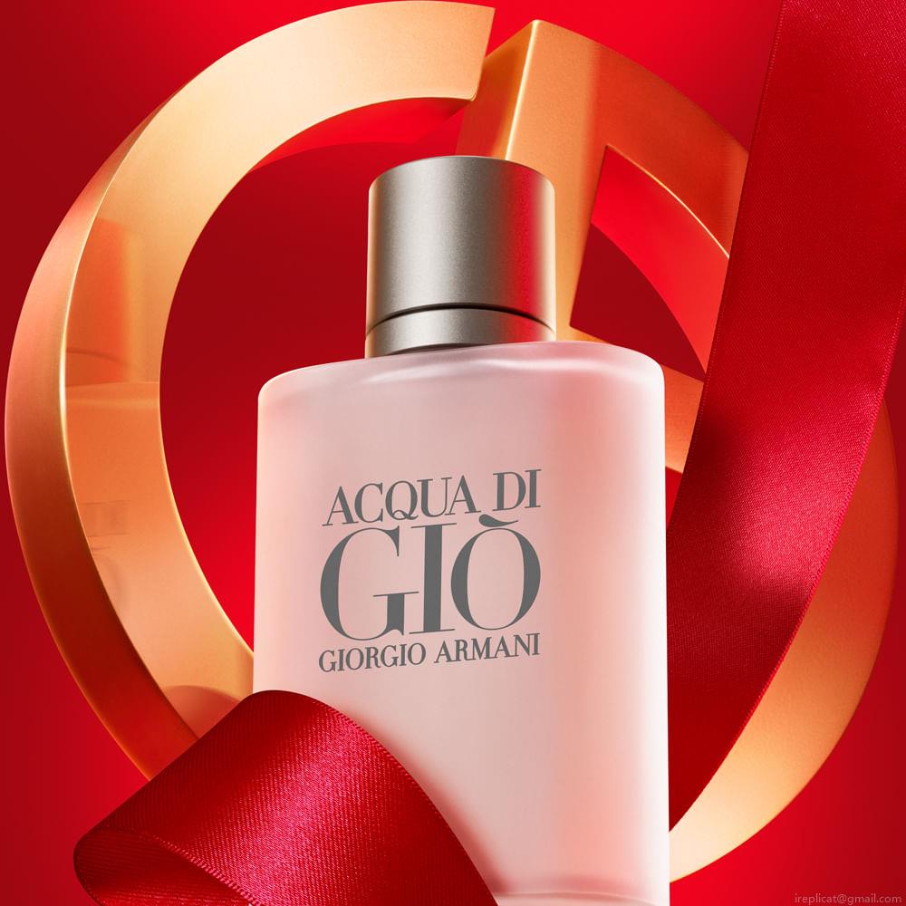 Kit Perfume Giorgioi Armani Acqua Di Giò Masculino Eau de Toilette 100 ml + Miniatura Acqua Di Giò Parfum 15 ml