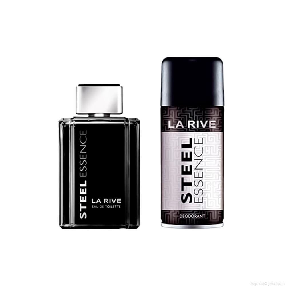 Kit Perfume La Rive Steel Essence Masculino Eau de Toilette 100 ml + Desodorante 150 ml