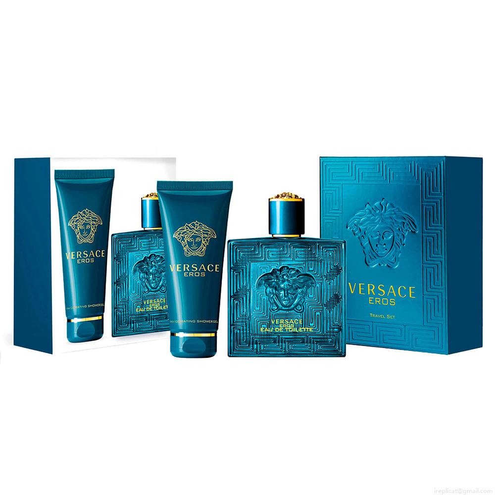 Kit Perfume Versace Eros Masculino Eau de Toilette 100 ml + Gel de Banho 100 ml