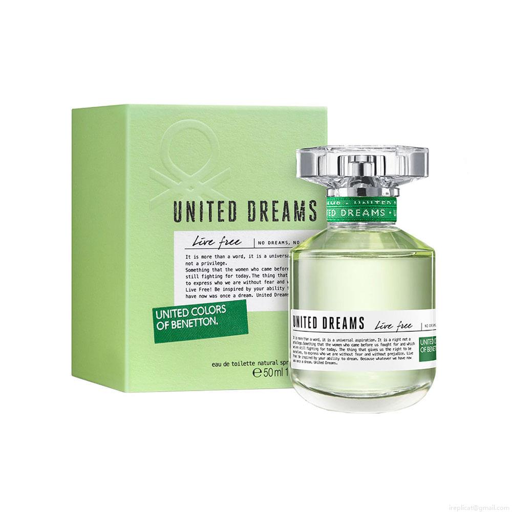 Perfume Benetton United Dreams Live Free Feminino Eau de Toilette 50 ml