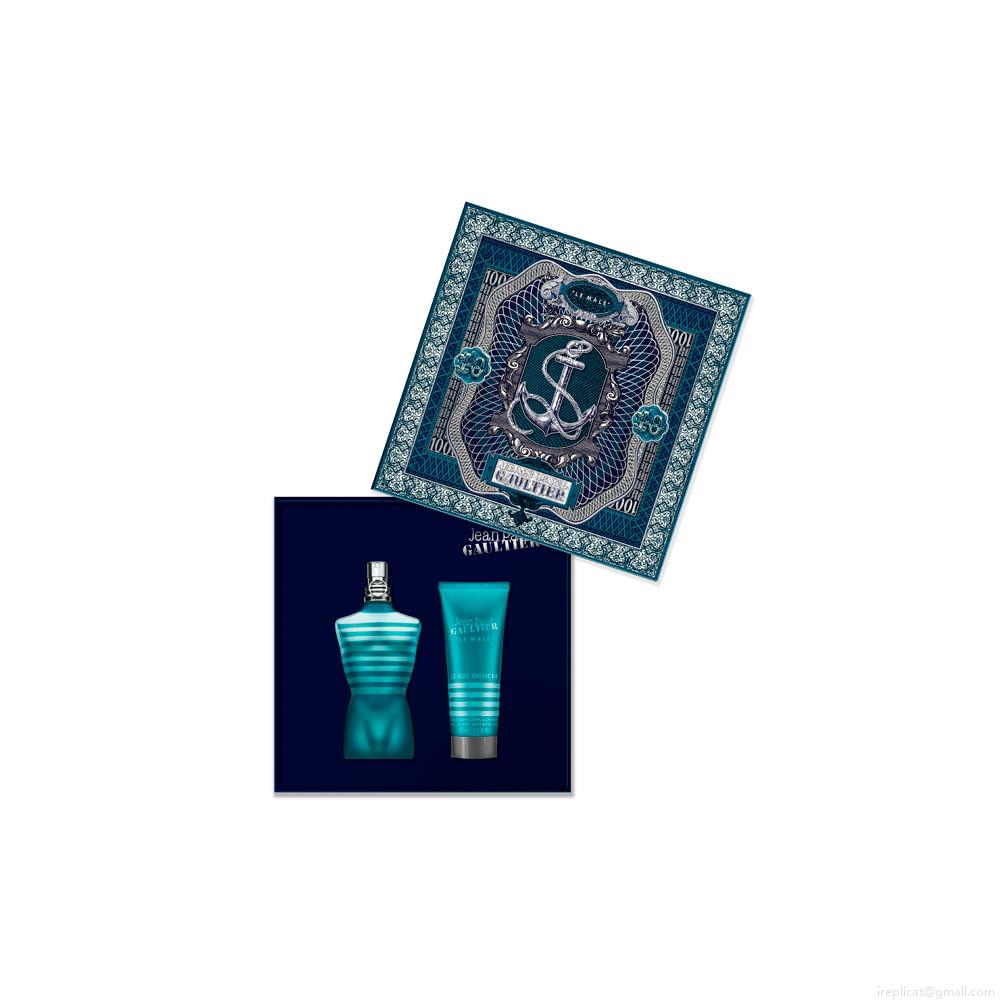 Kit Perfume Jean Paul Gaultier Le Male Masculino Eau de Toilette 75 ml + Gel de Banho 75 ml