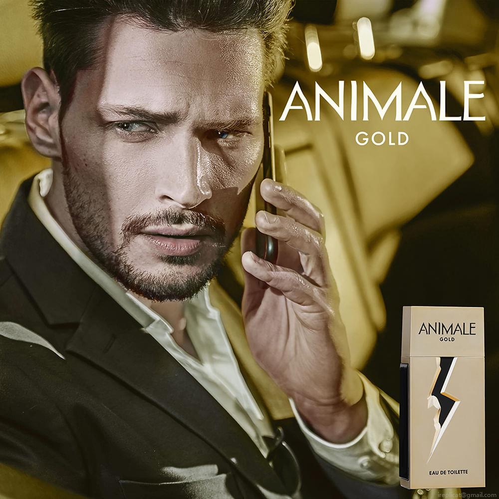 Perfume Animale Gold Masculino Eau de Toilette 100 ml