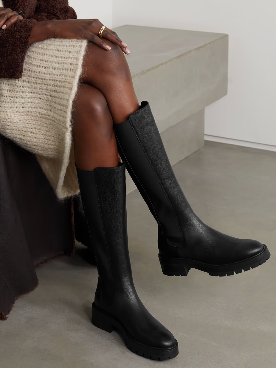 Crosby leather knee boots