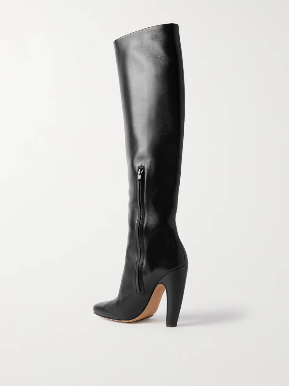 Veneta leather knee boots