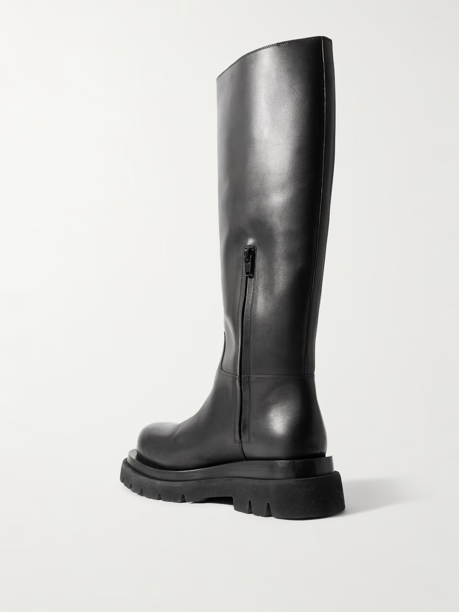 Shibuya leather knee boots