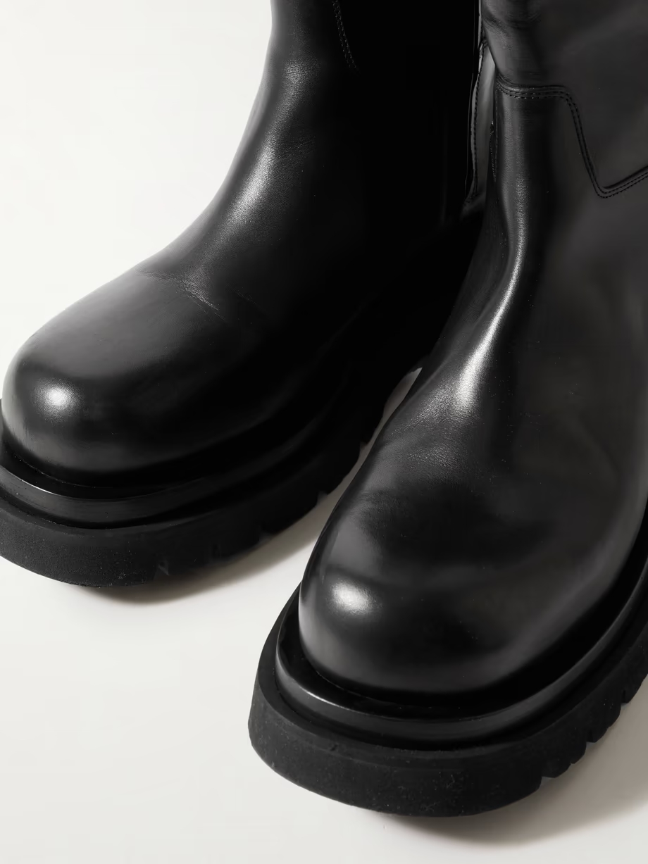 Shibuya leather knee boots