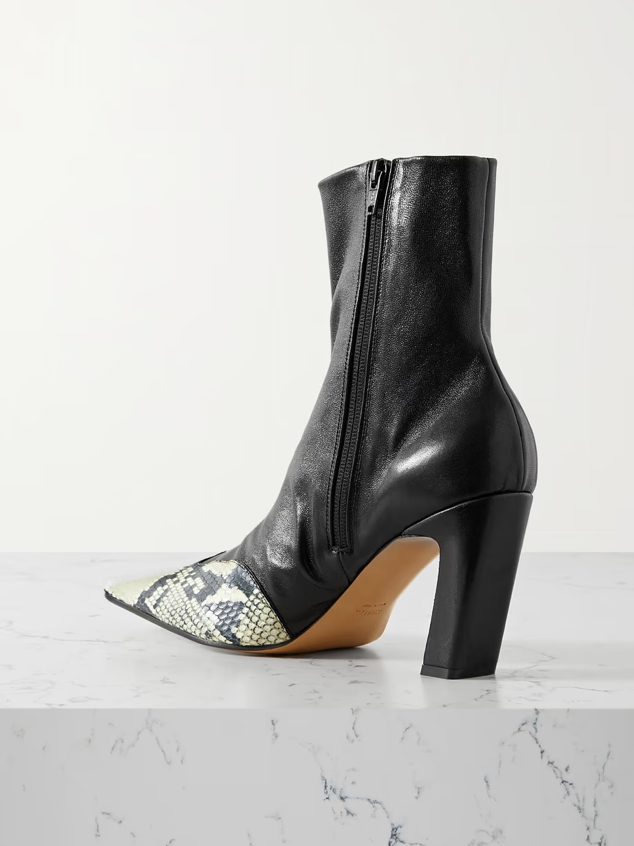 Nevada leather ankle boots